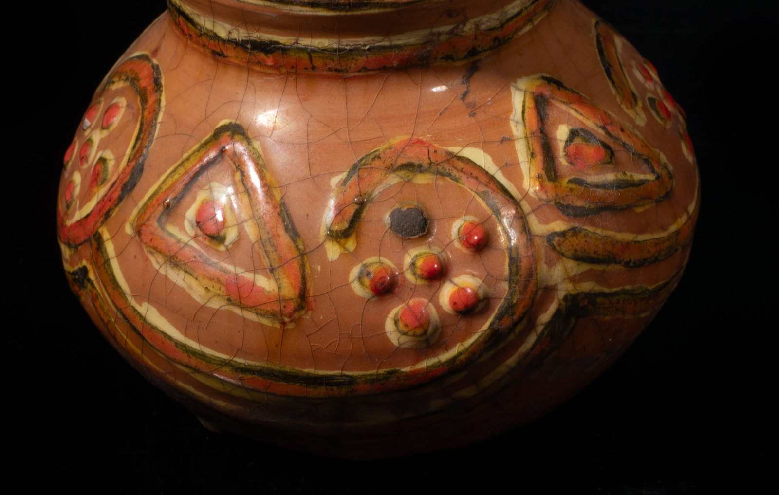 Two Roman Type Glazed Stoneware Jar - 6