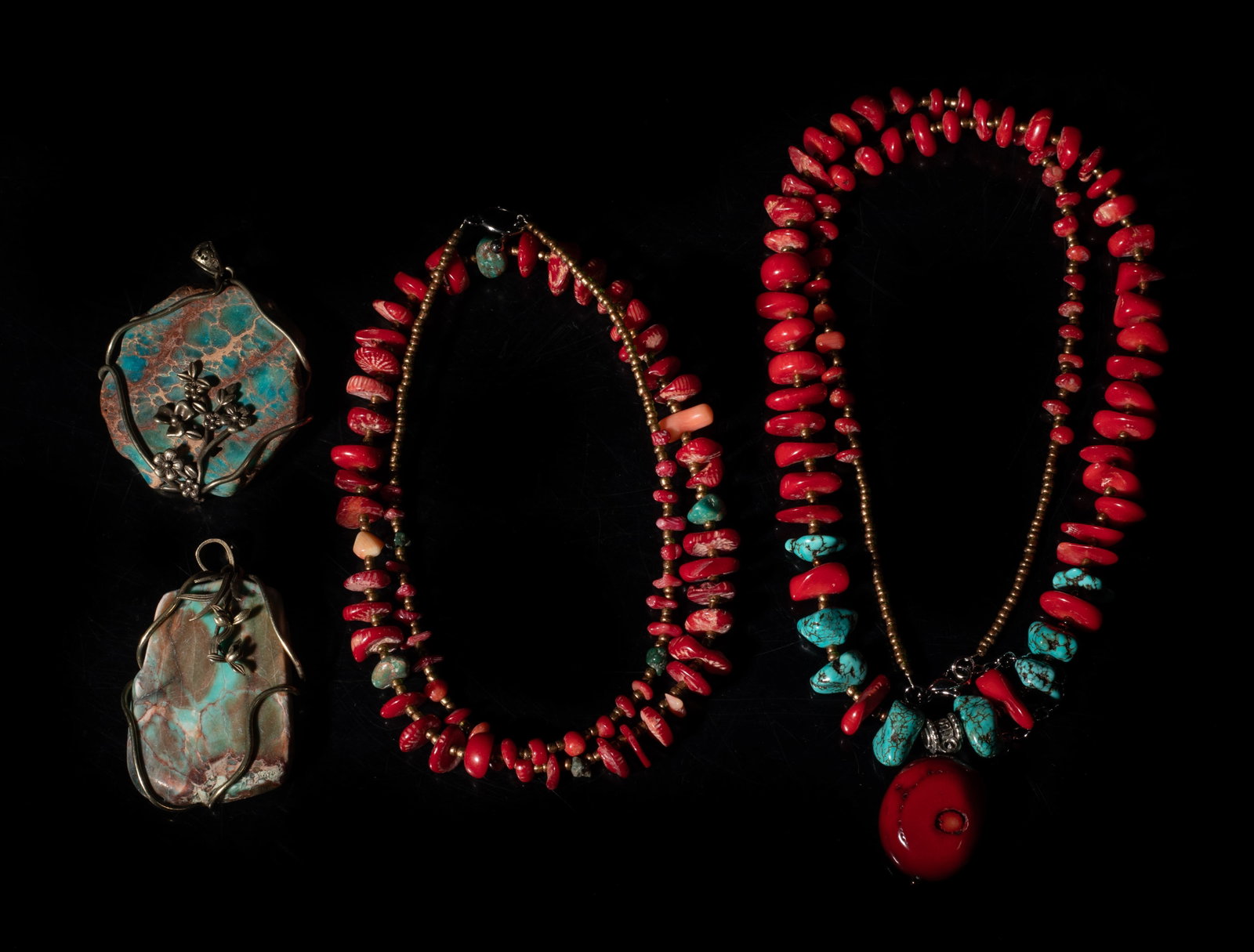American Indian Type Gemstone Necklaces, Pendants (1 of 13)