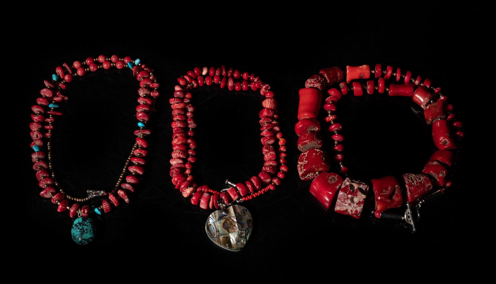 Set American Indian Type Gemstone Necklaces (1 of 13)