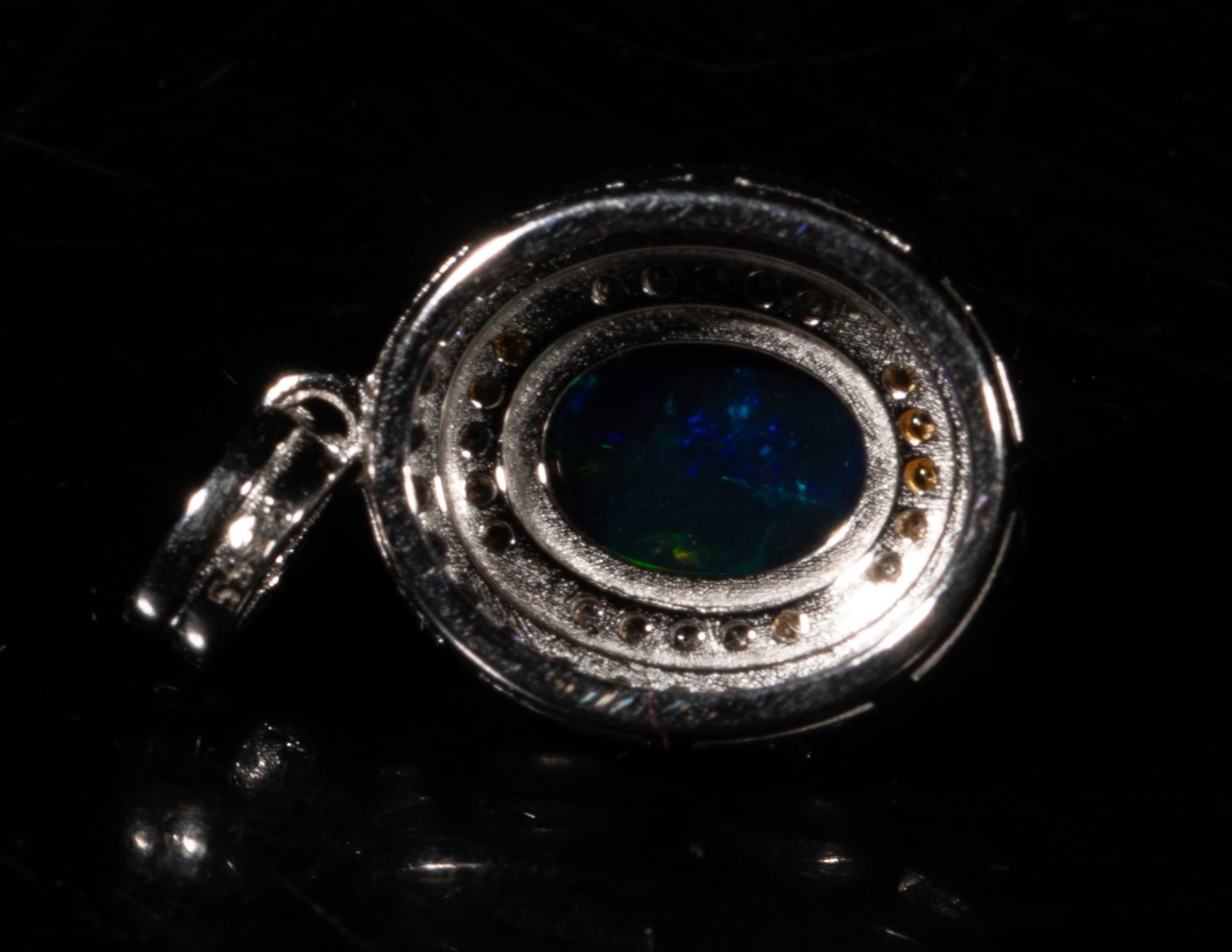 Rare Fire Opal Stone Pendant - 5