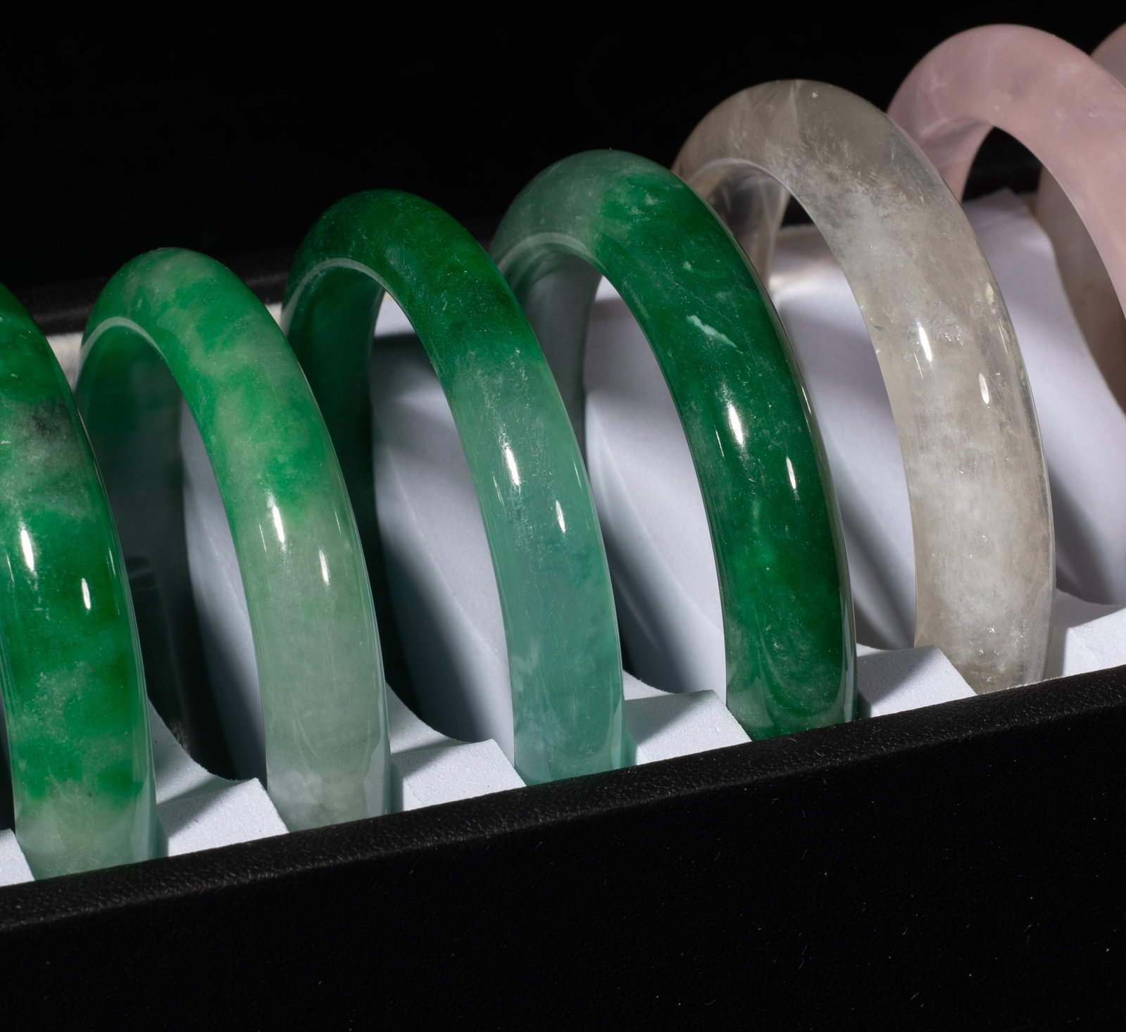 Set Vintage Chinese Export Bangles - 5