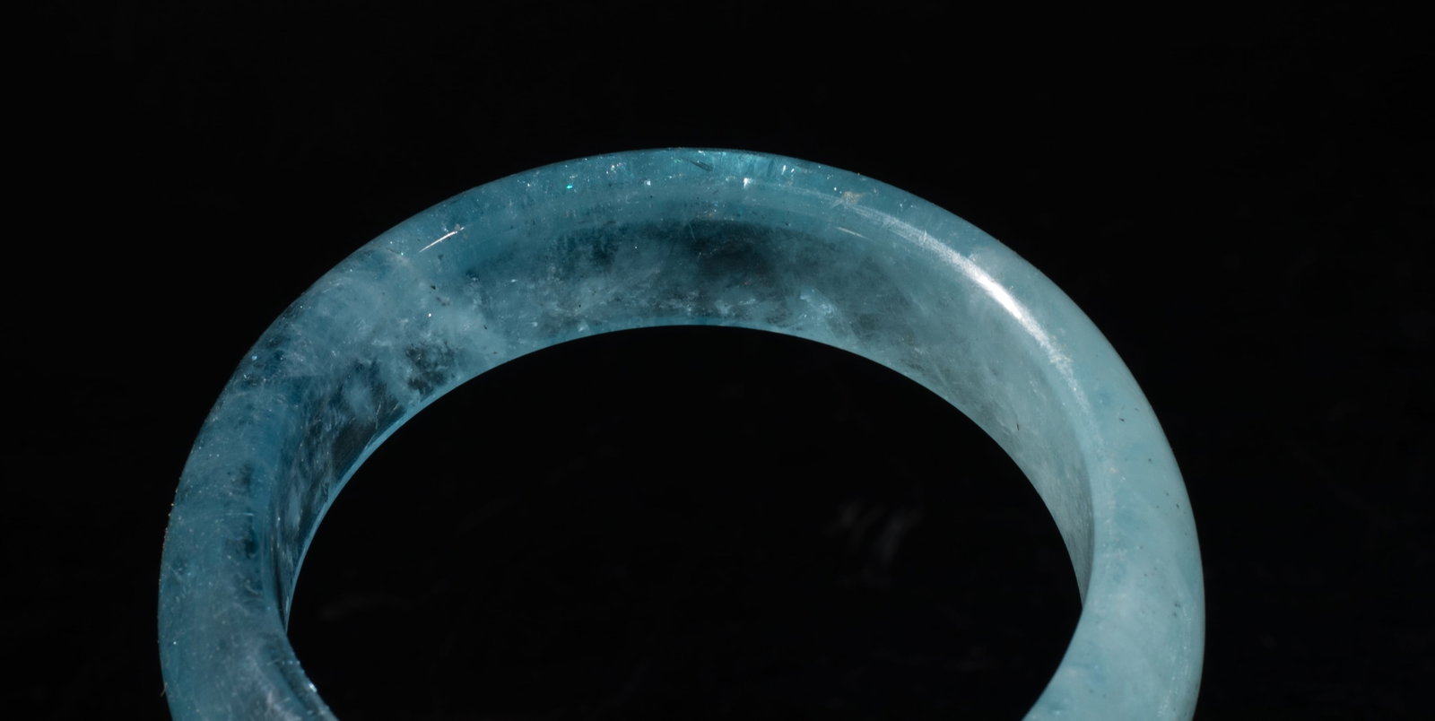 High Quality Aquamarine Bangle - 10