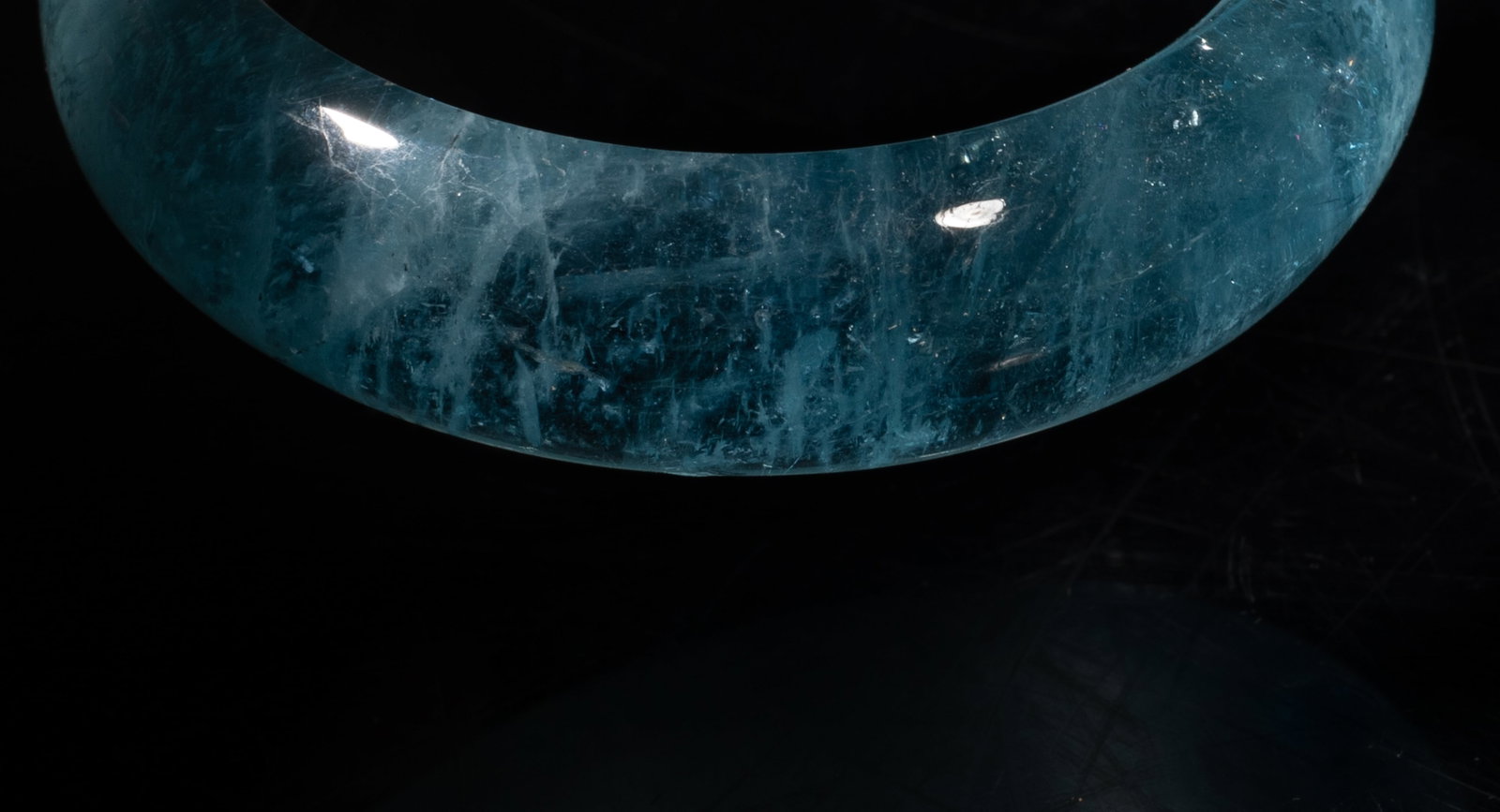 High Quality Aquamarine Bangle - 9