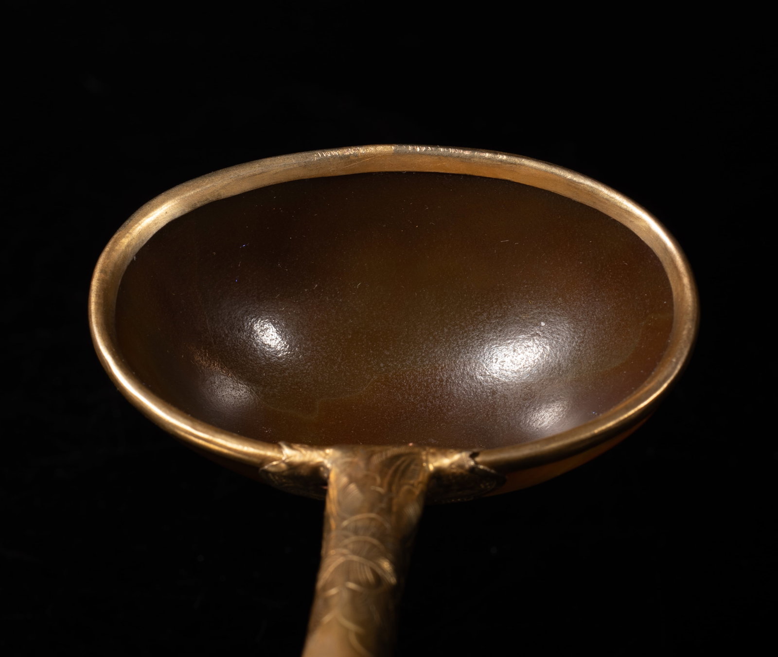 Long Size Chinese Cameo Agate Spoon - 3