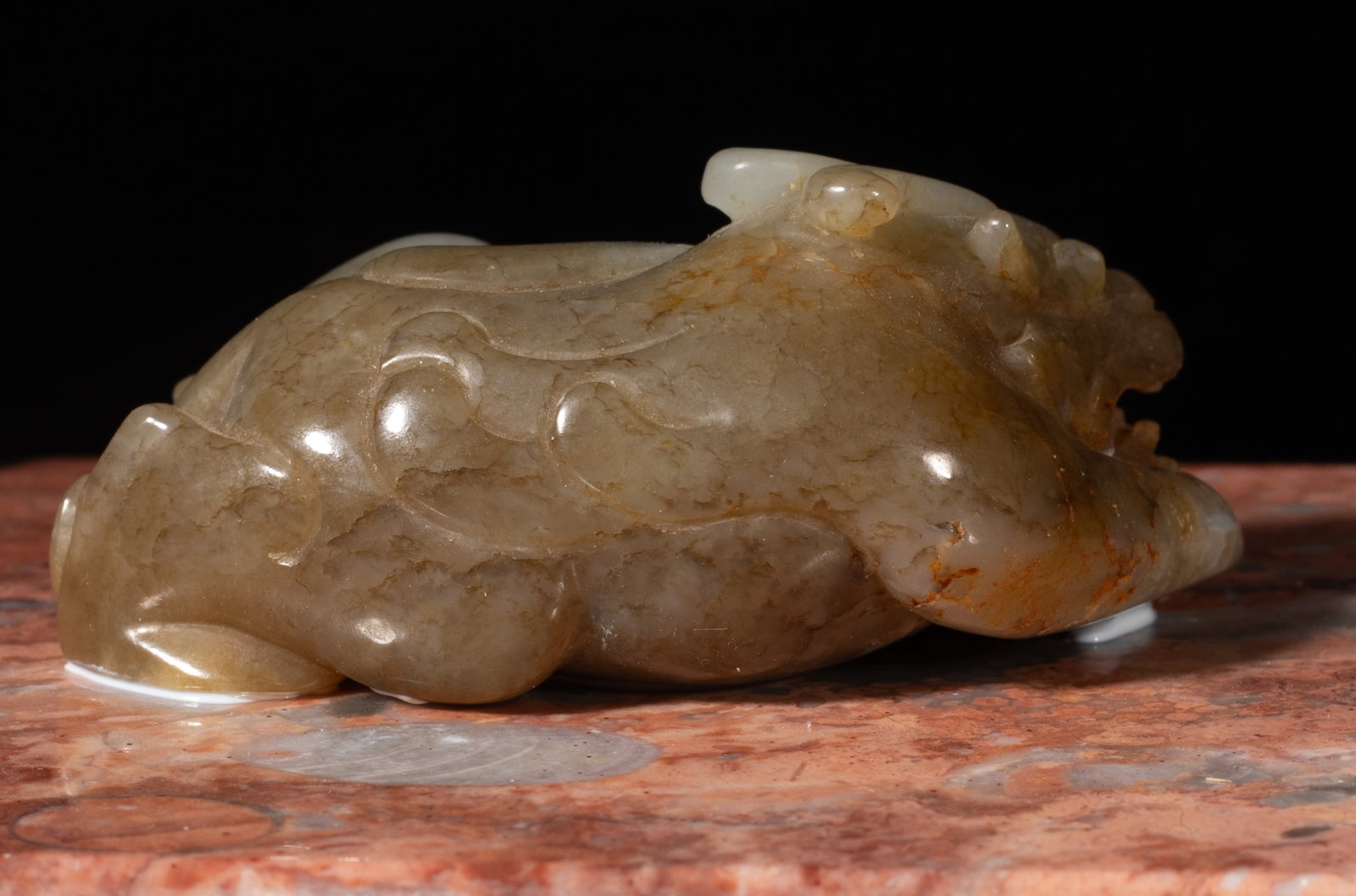 Chinese Export Jade, Aqua, Stone Box - 5