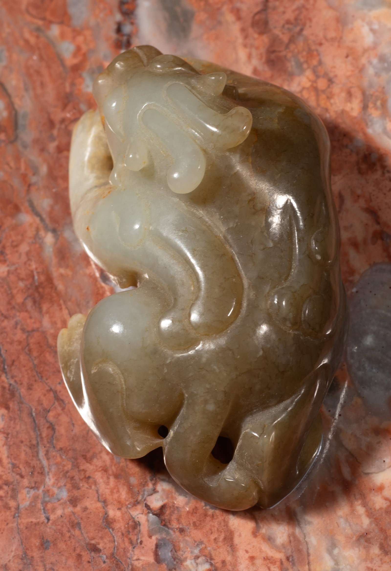 Chinese Export Jade, Aqua, Stone Box - 6