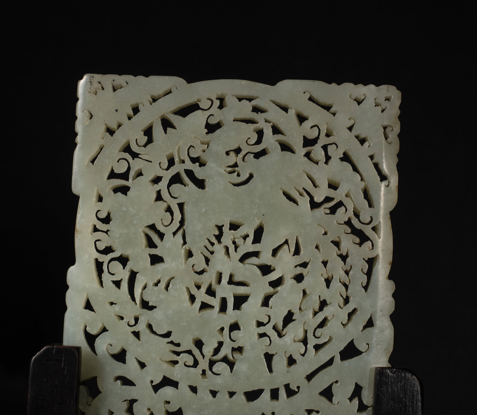 Chinese Jade Carved Table Screen - 10