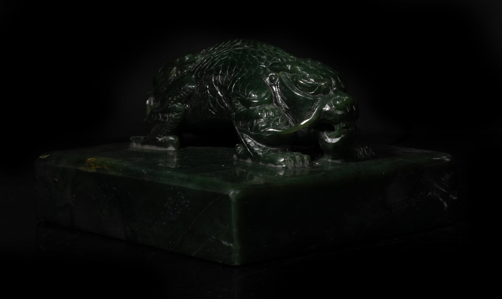 Estate Chinese Spinach Jade Seal (1 of 13)