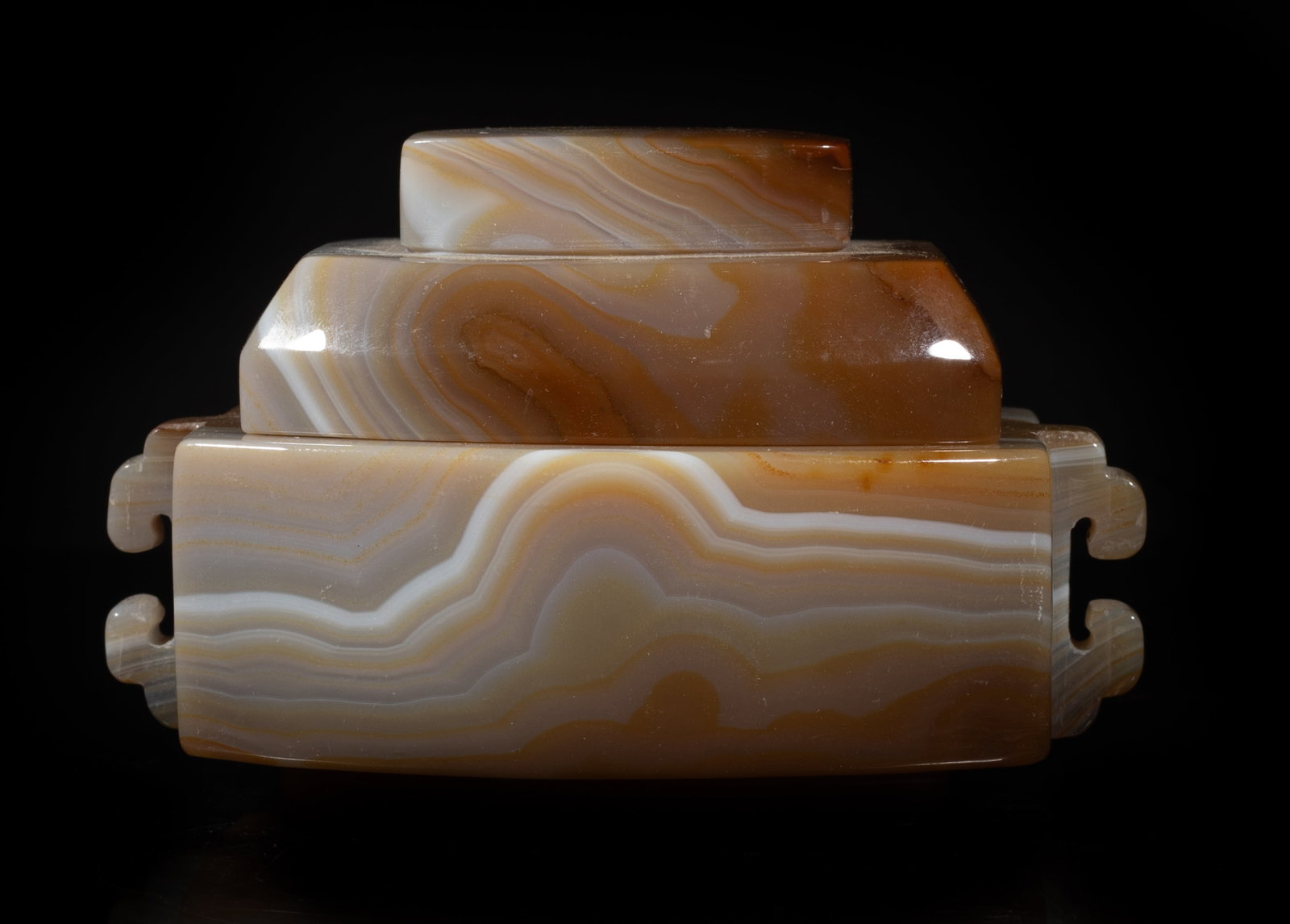 Early 1900s Chinese Cameo Agate Covered Censer (1 of 11)