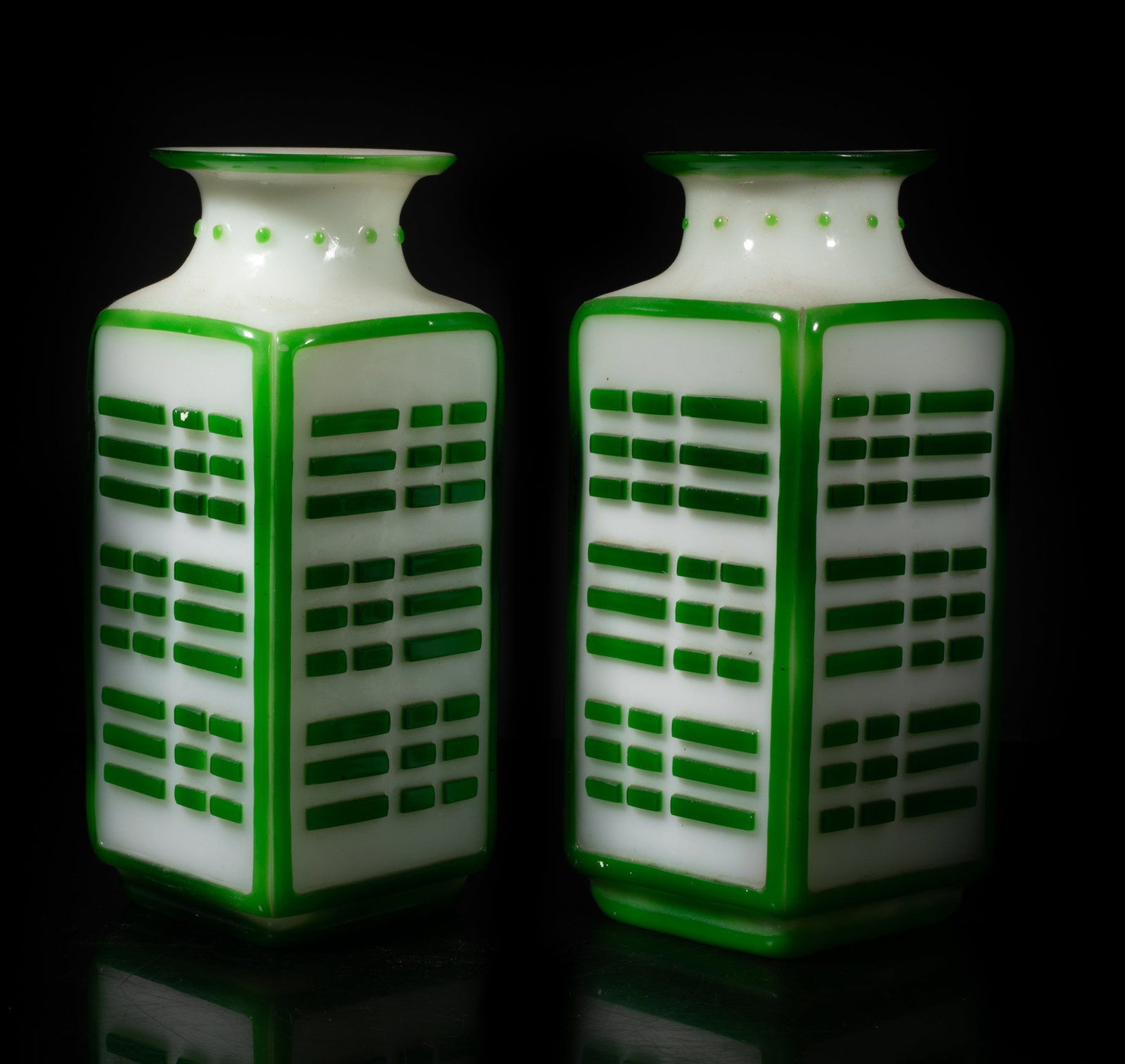 Late 18th Chinese Peiking Glass Vases (1 of 11)