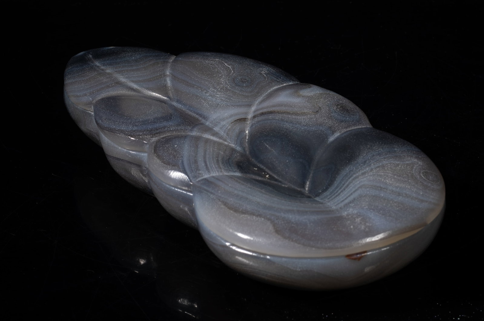 Chinese Ming Type Banded Agate Box (1 of 11)
