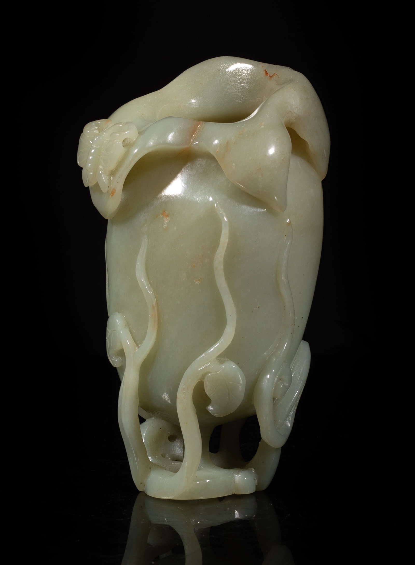 Estate Chinese Jade Carved Vase (1 of 13)