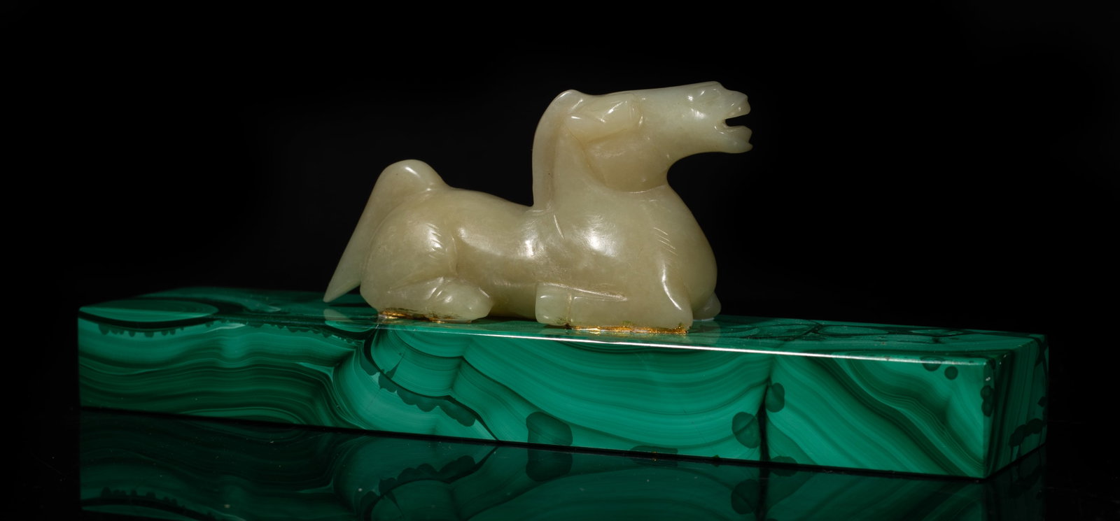 Chinese Export Jade, Malachite Paper Weight (1 of 11)