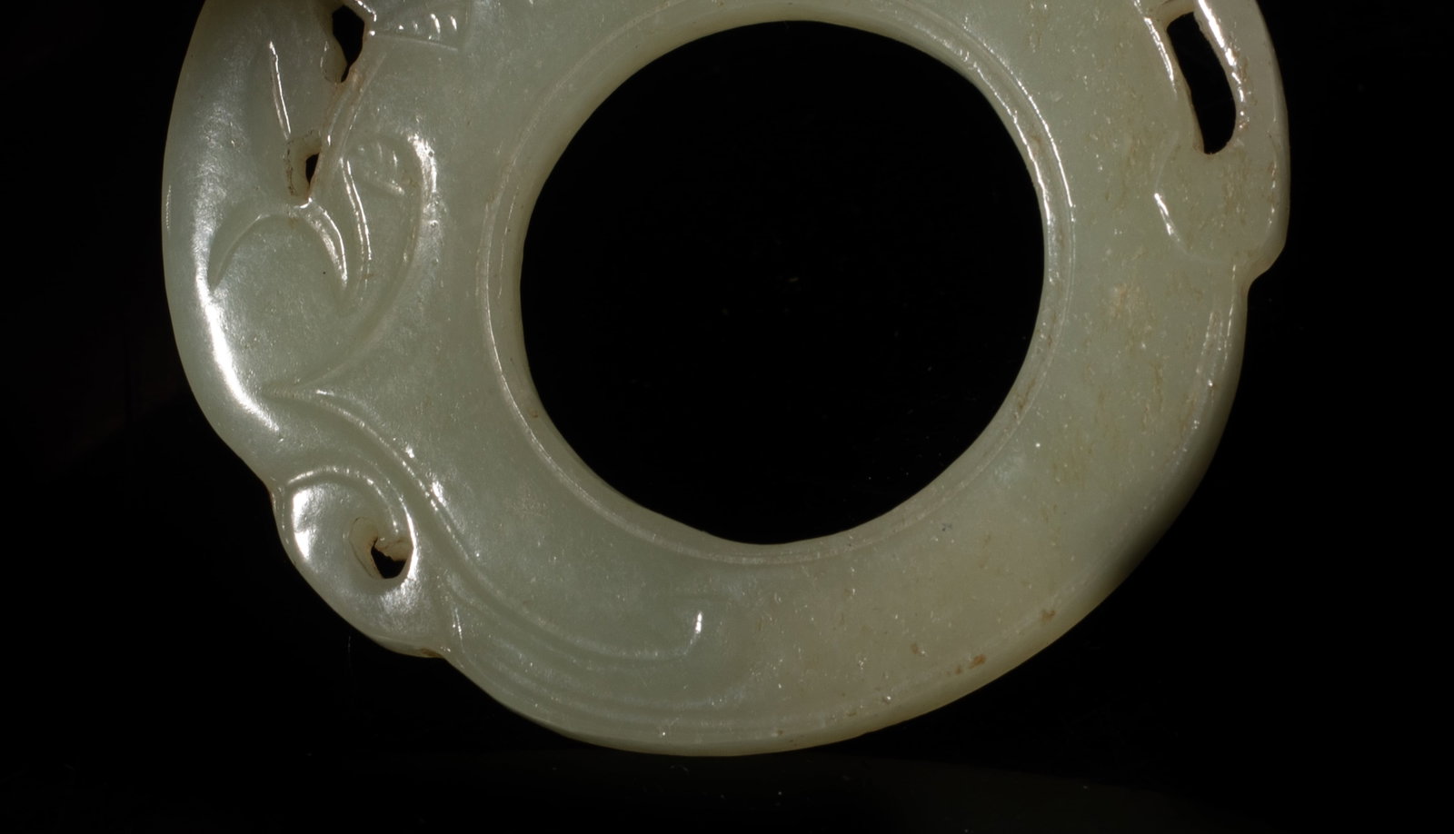 Two Chinese Export Jade Pendants - 13