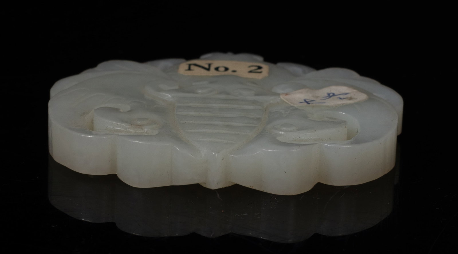Two Chinese Export Jade Pendants - 7