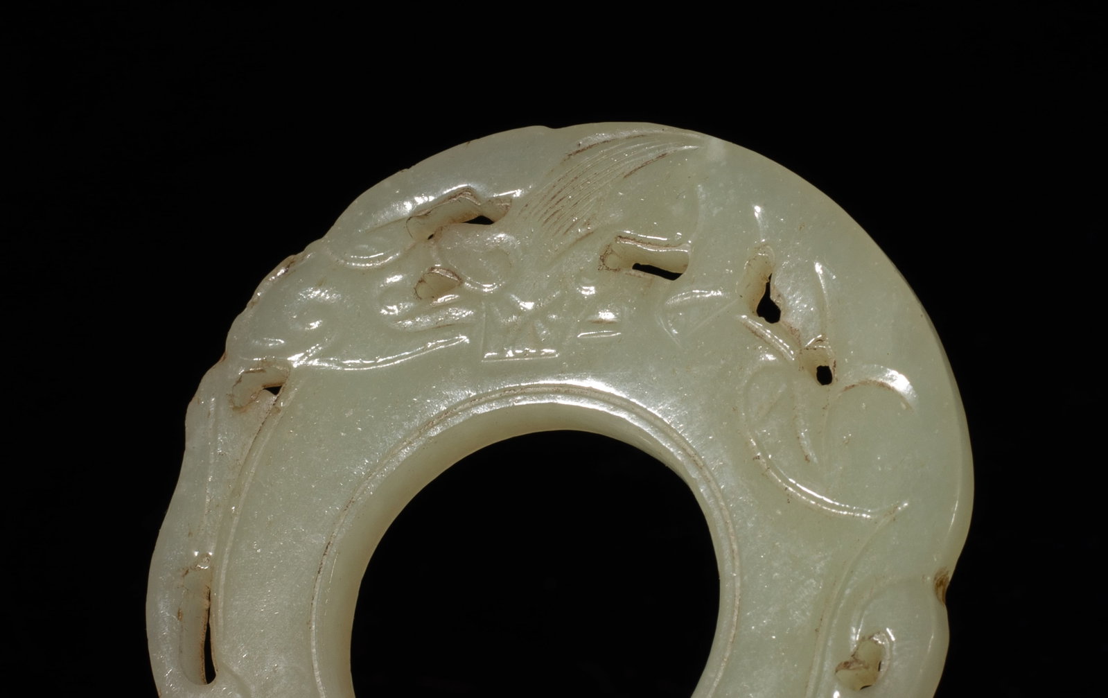 Two Chinese Export Jade Pendants - 9