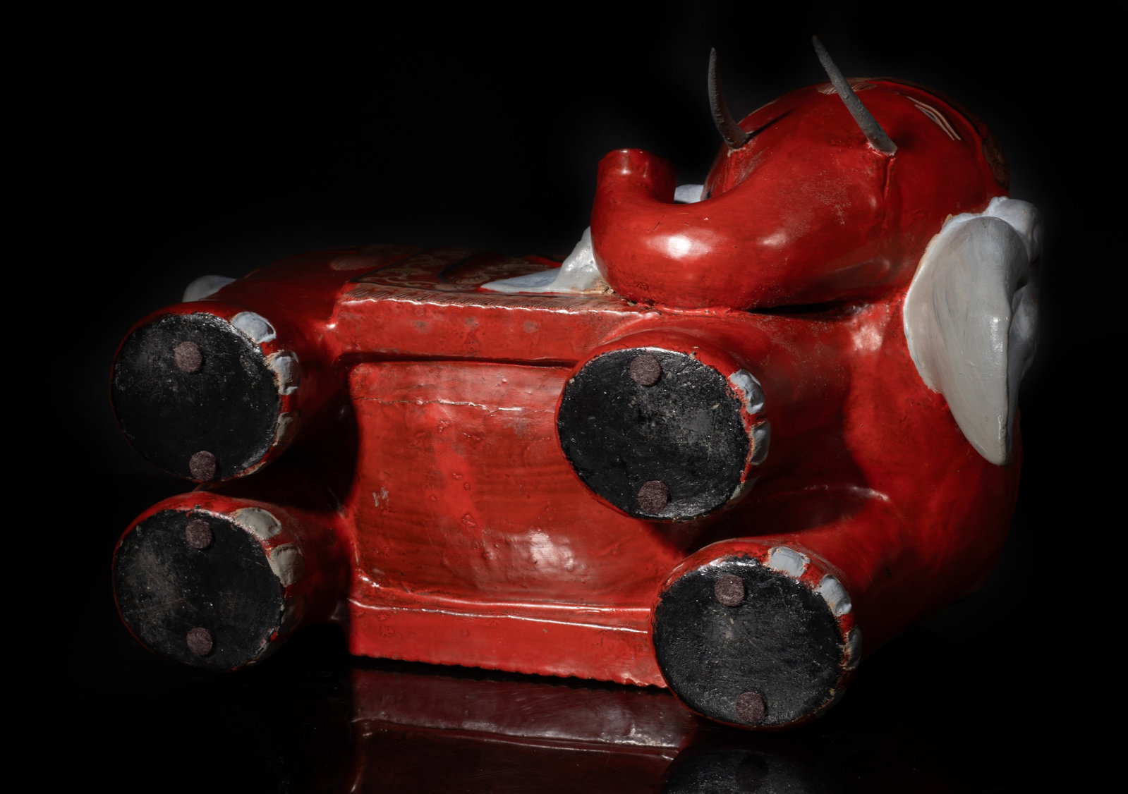 Two Chinese Lacquer Elephant - 12