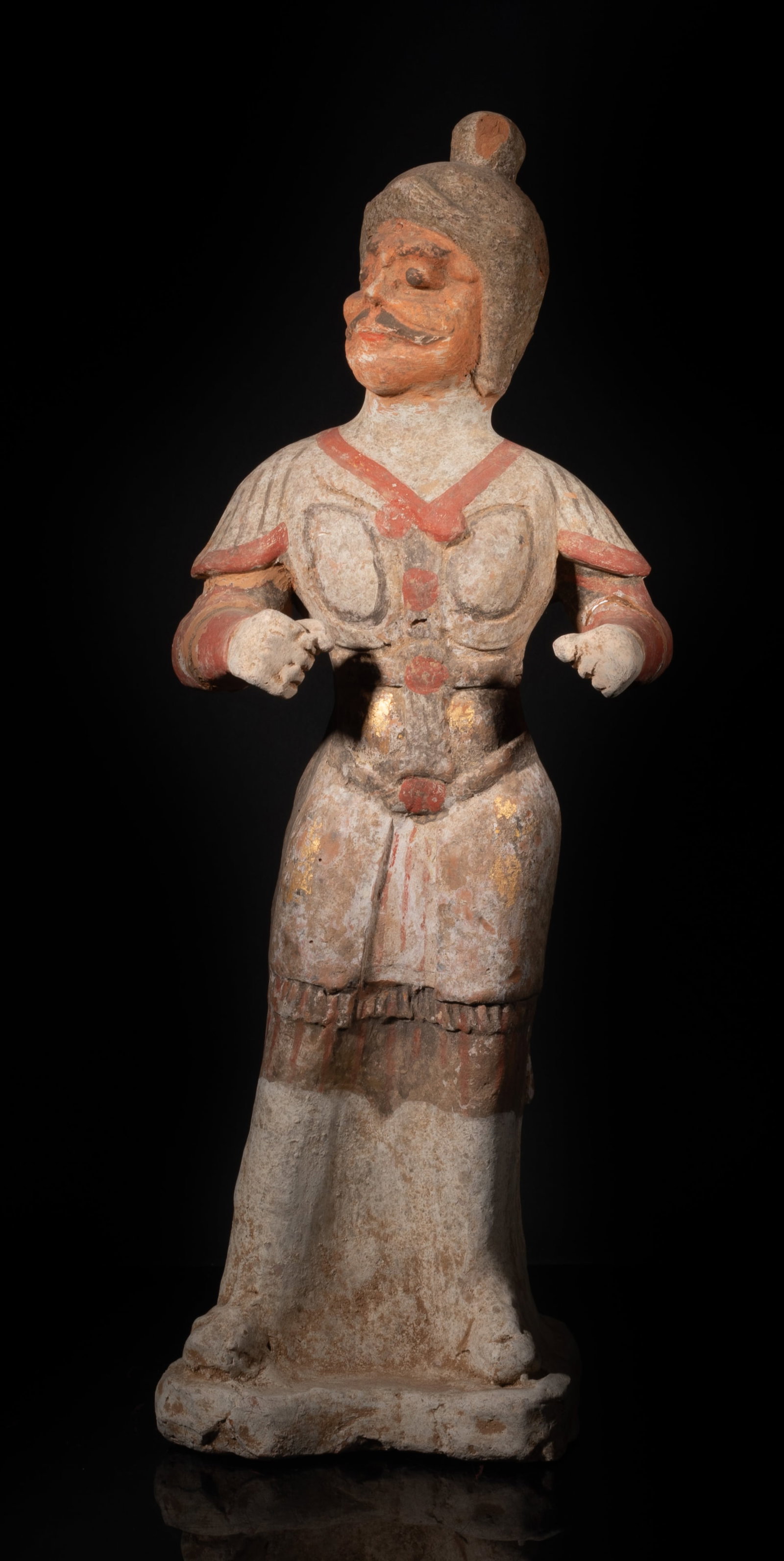Antique Tang Chinese Painted Pottery Figure (1 of 13)