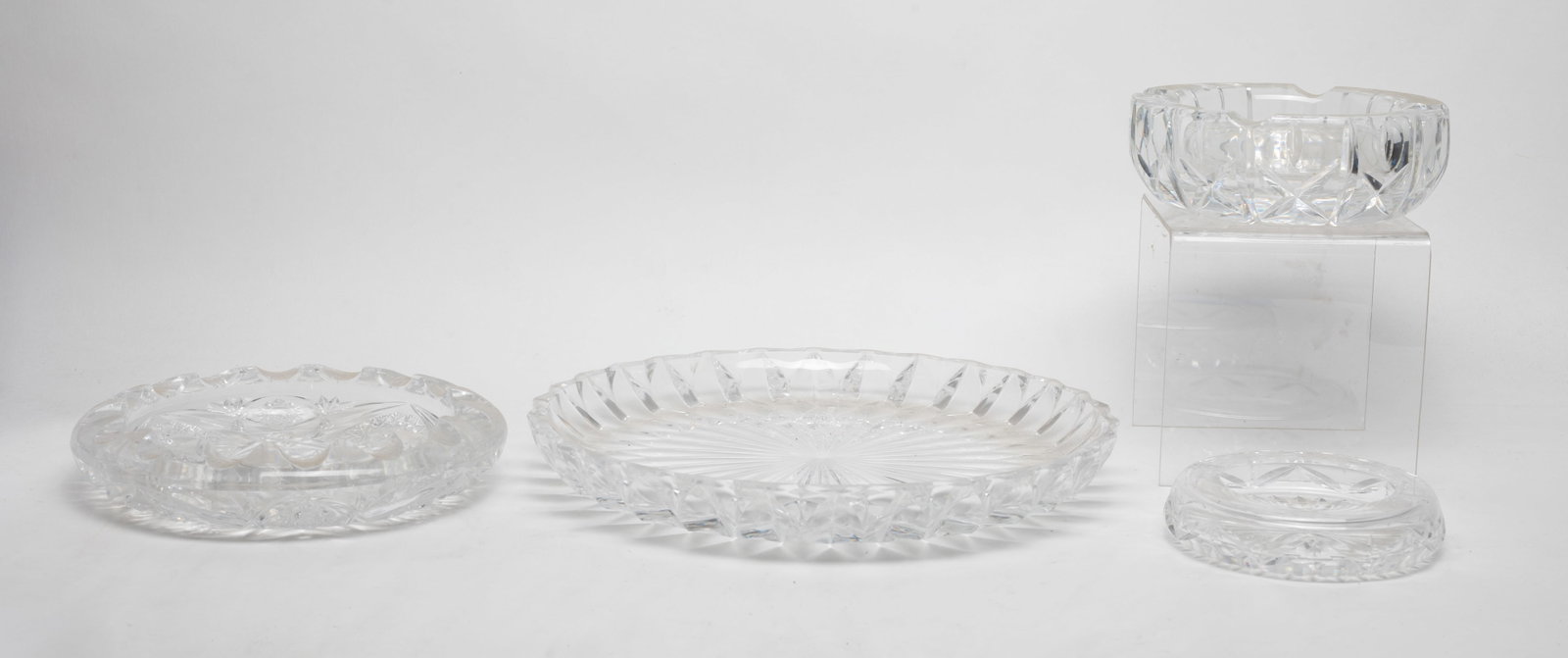 Set Vintage Cut Crystal Glass Wares (1 of 13)