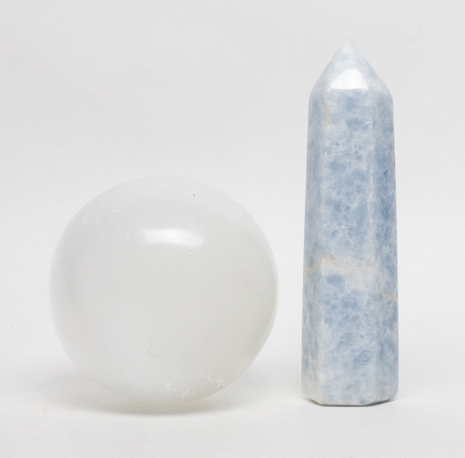 Gemstone Ball, Aquamarine Point Sculpture (1 of 13)