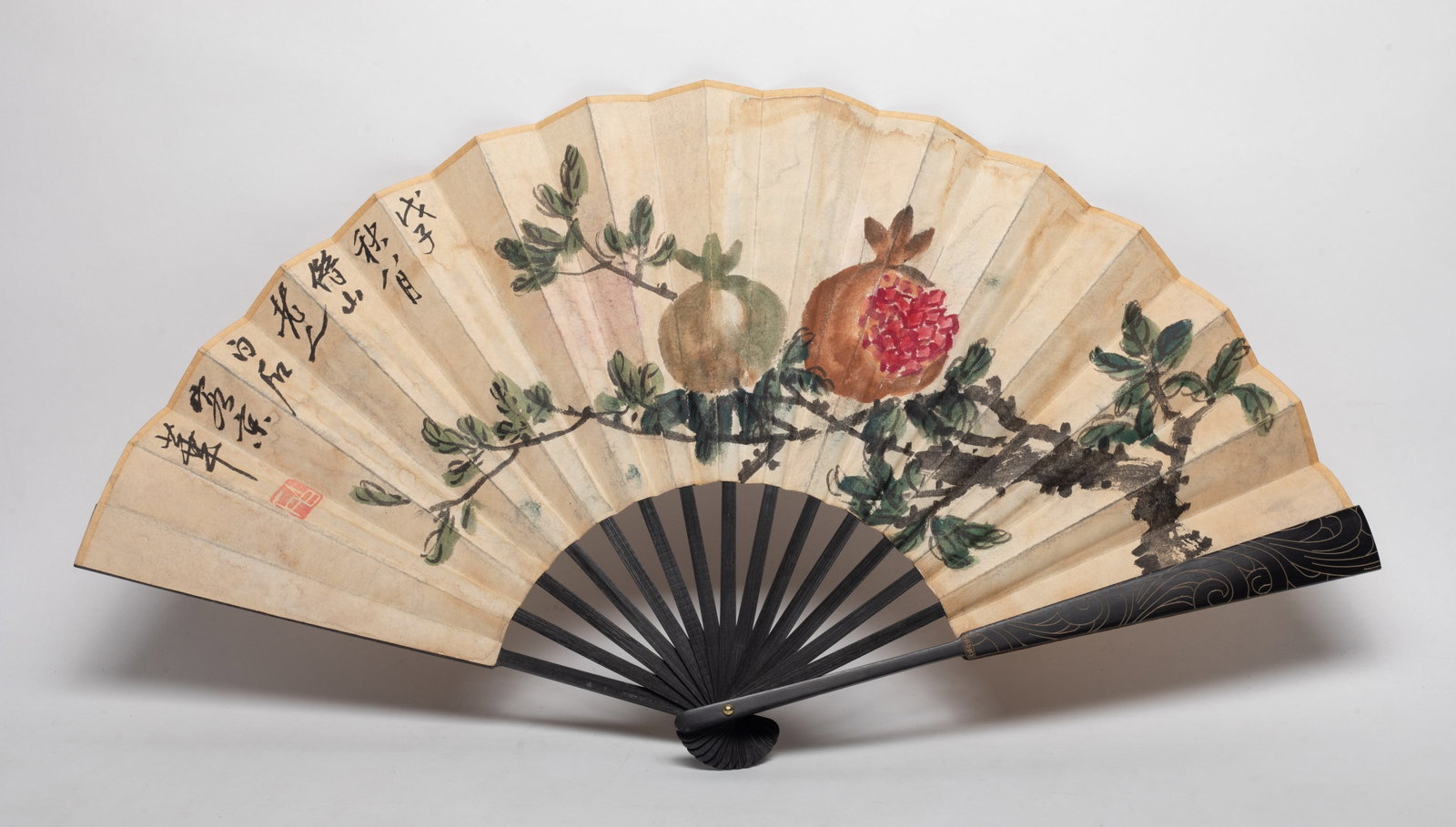 Estate Chinese Export Painting Fan (1 of 11)