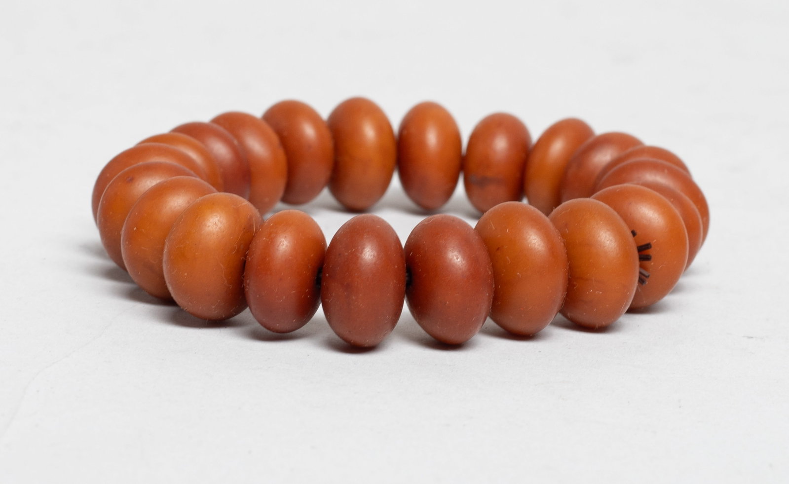 Two Chinese Export Amber Prayer Beads - 4