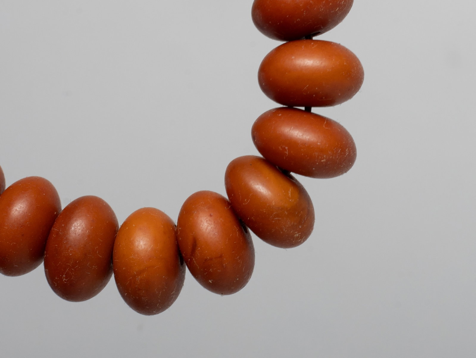 Two Chinese Export Amber Prayer Beads - 6