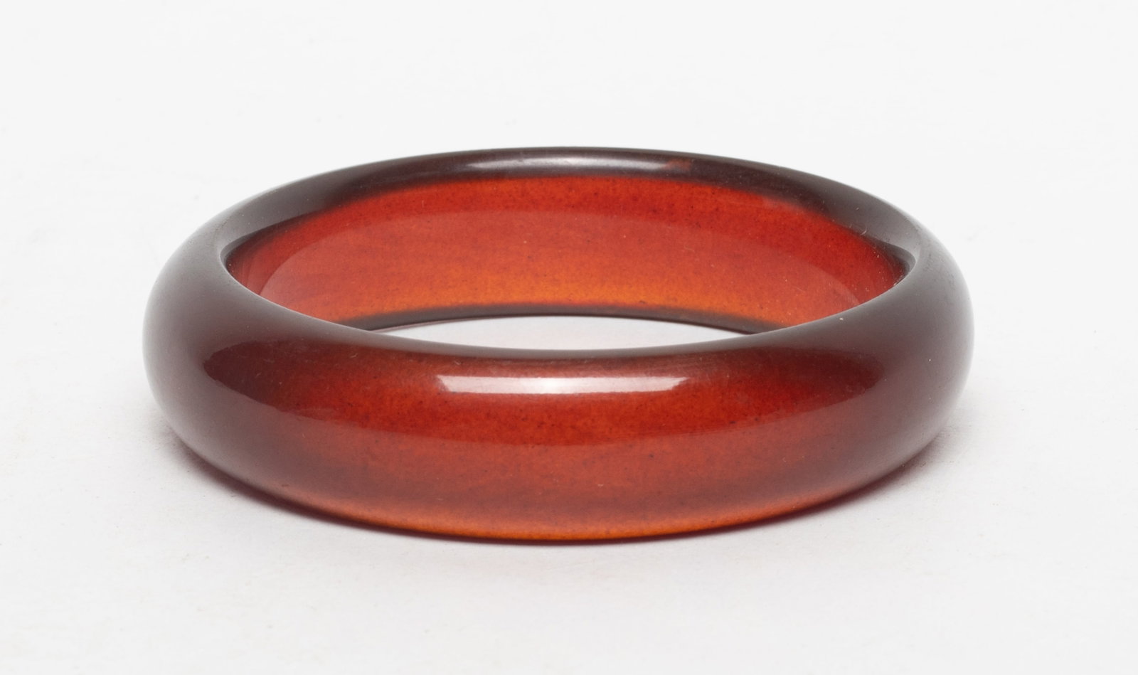 Vtg. Chinese Cherry Amber Bangle (1 of 11)