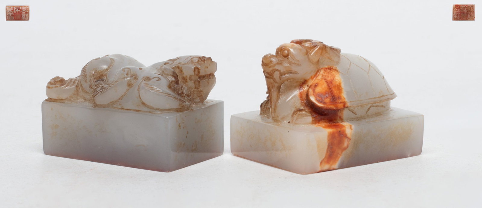 Two Chinese Jade Carved Seals (1 of 9)