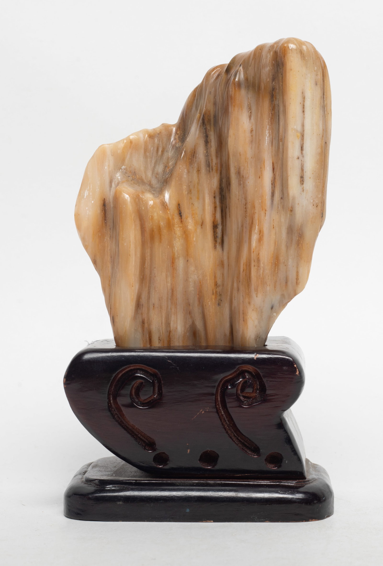Vtg. Chinese Petrified Wood Scholar Stone (1 of 9)