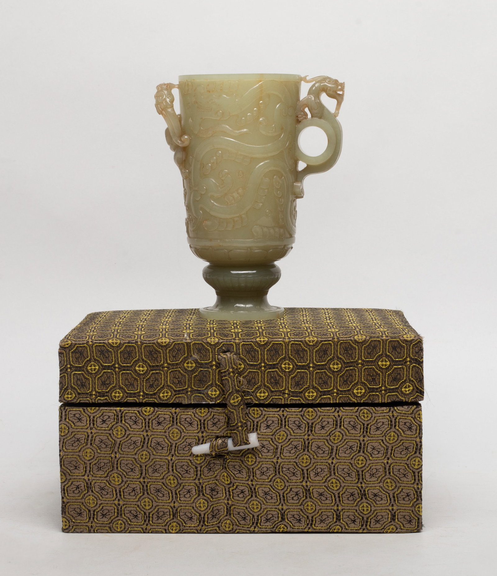 Estate Chinese Jade Carved Libation Cup (1 of 15)