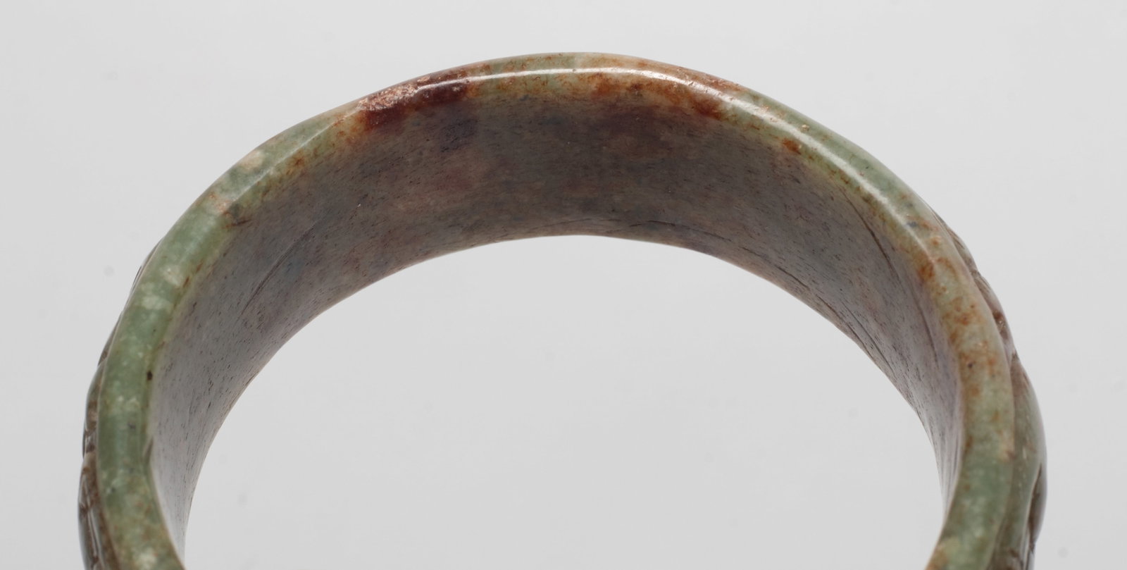 Two Chinese Jade Like/ Stone Bangles - 10