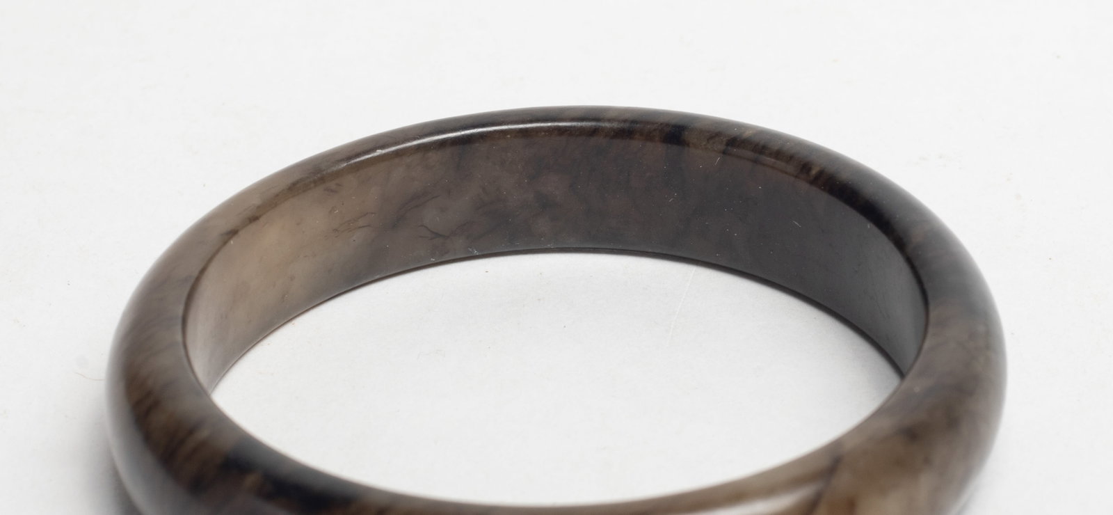 Two Chinese Jade Carved Bangles - 4