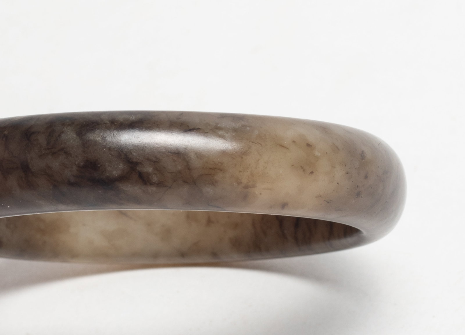 Two Chinese Jade Carved Bangles - 6