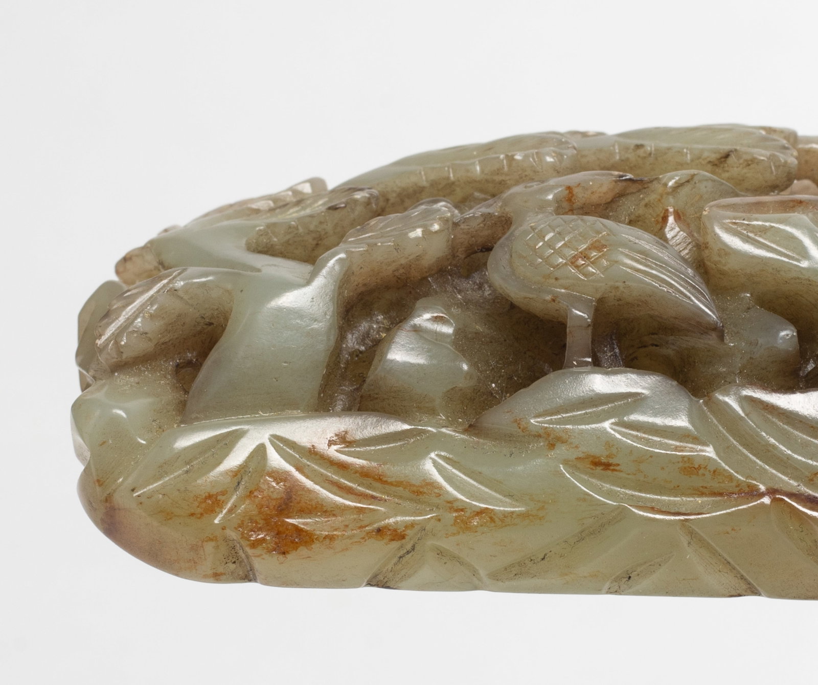 Chinese Jade Dragon Bangle, Openwork Sculpture - 5