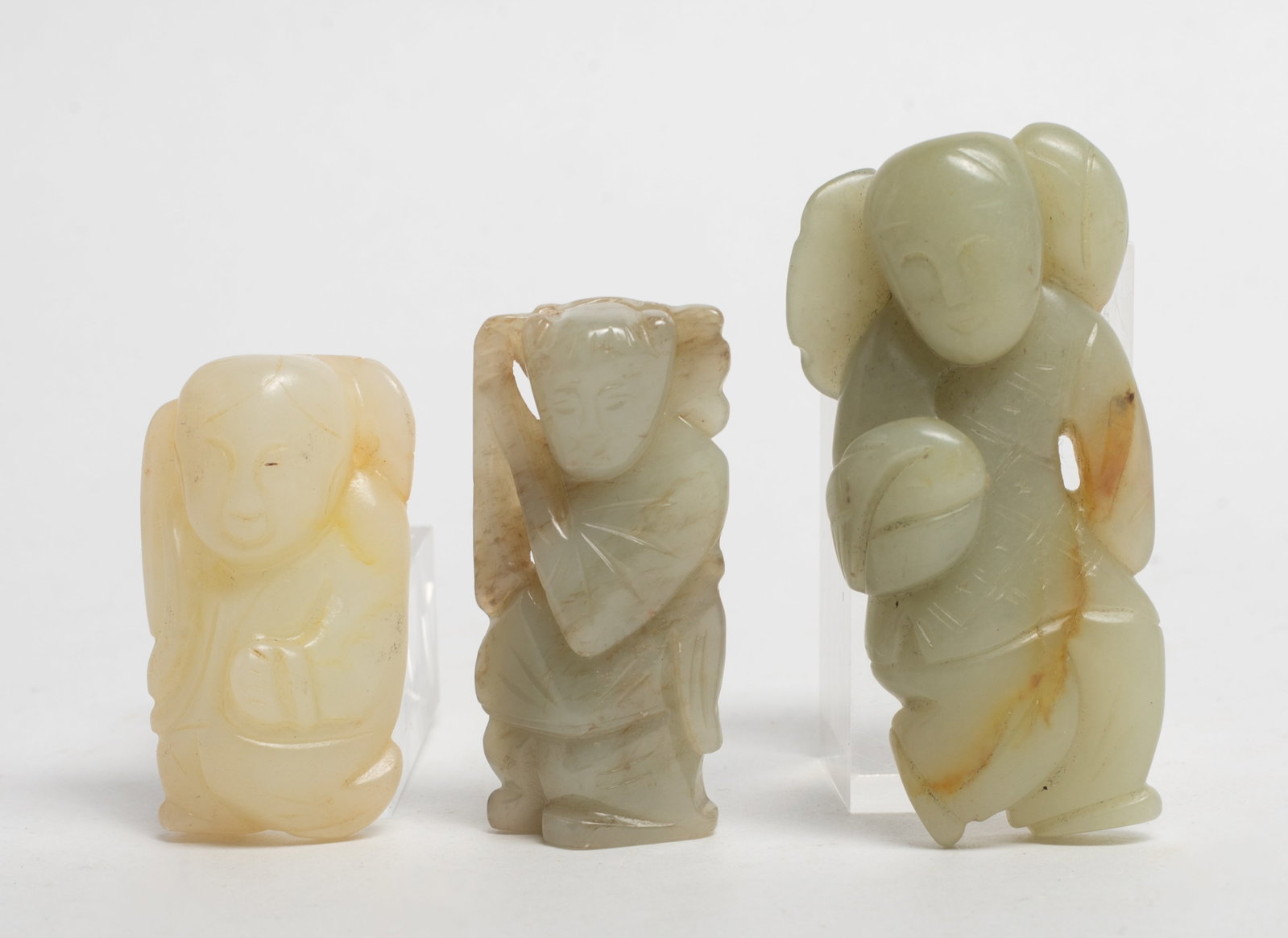 Set Chinese Jade Carved Pendants (1 of 10)
