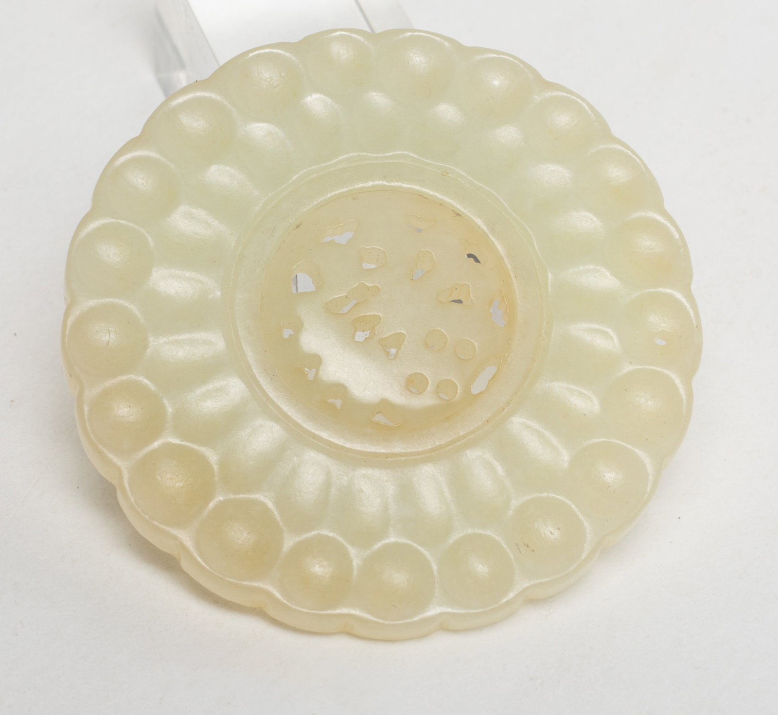 Set Chinese Export Jade Rounded Pendants - 10