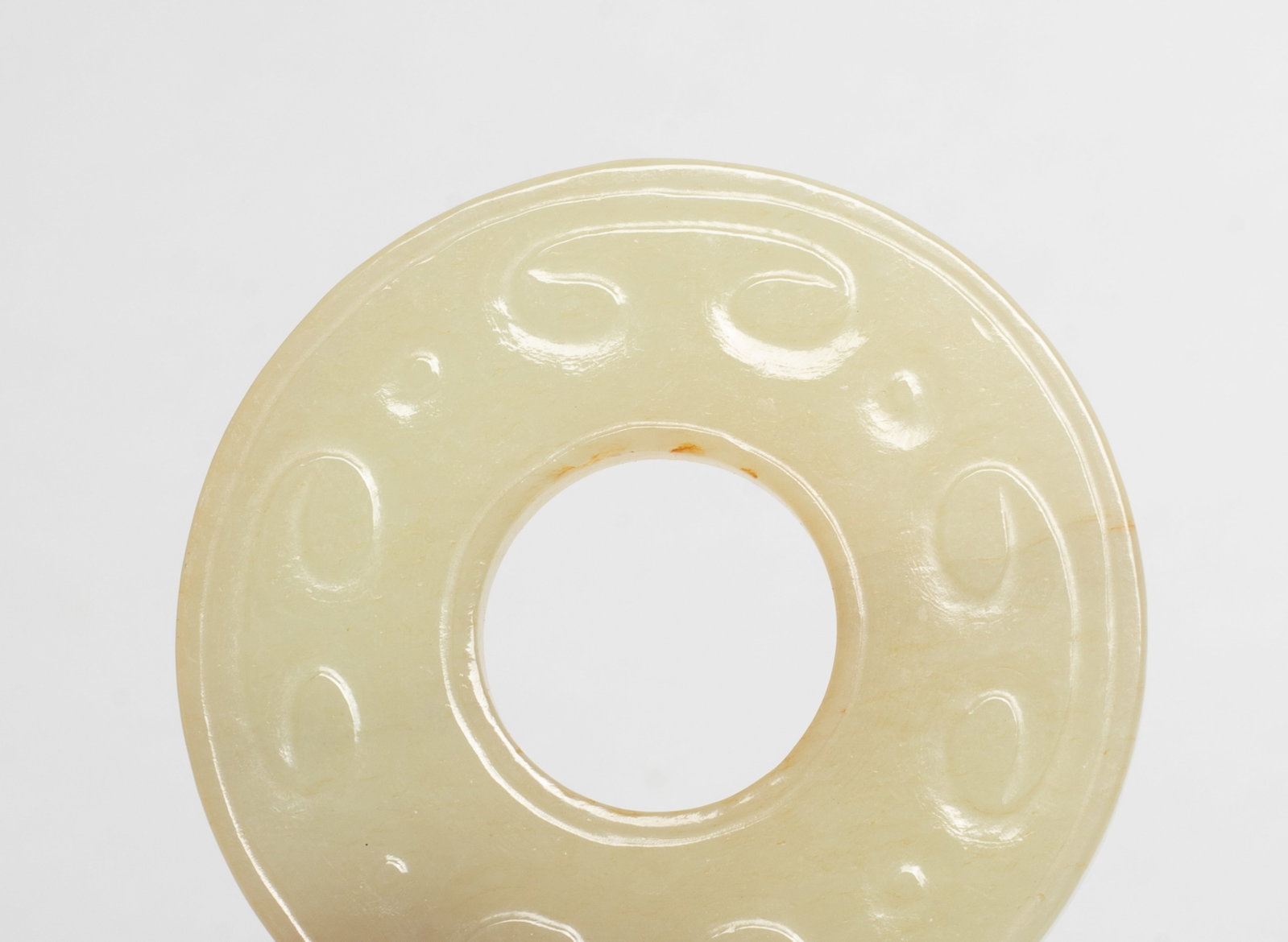 Set Chinese Export Jade Rounded Pendants - 5
