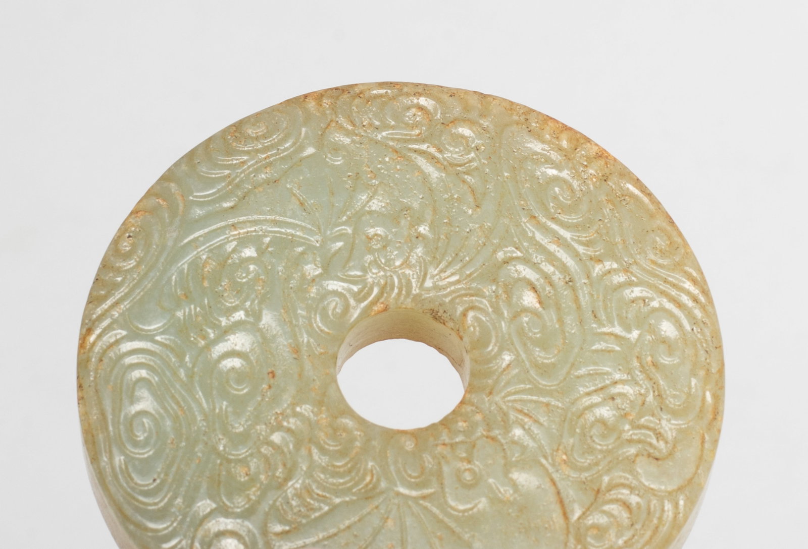 Set Chinese Export Jade Rounded Pendants - 6