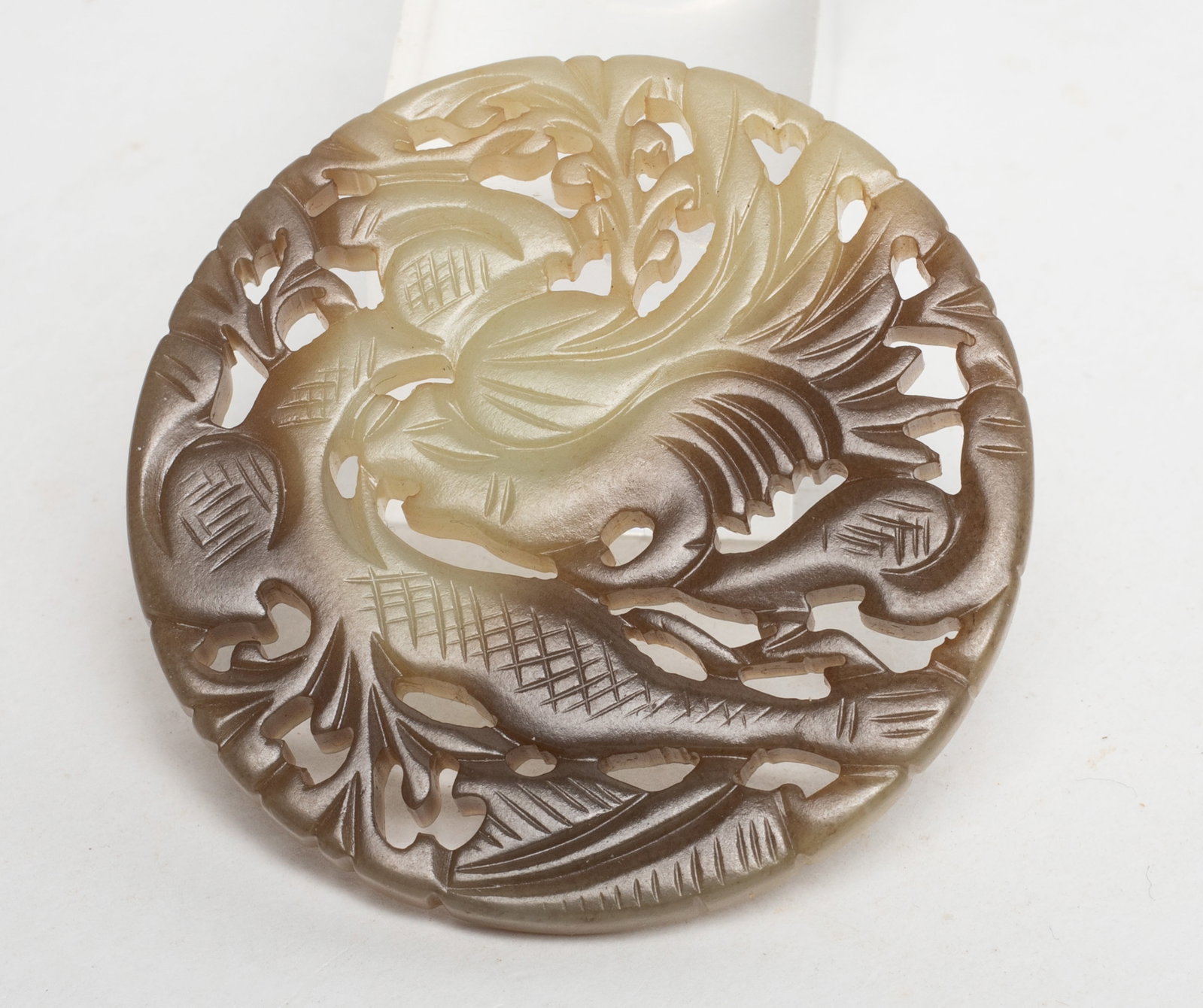 Set Chinese Export Jade Rounded Pendants - 8