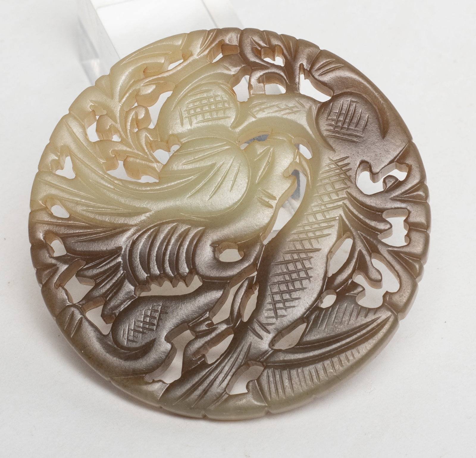 Set Chinese Export Jade Rounded Pendants - 9