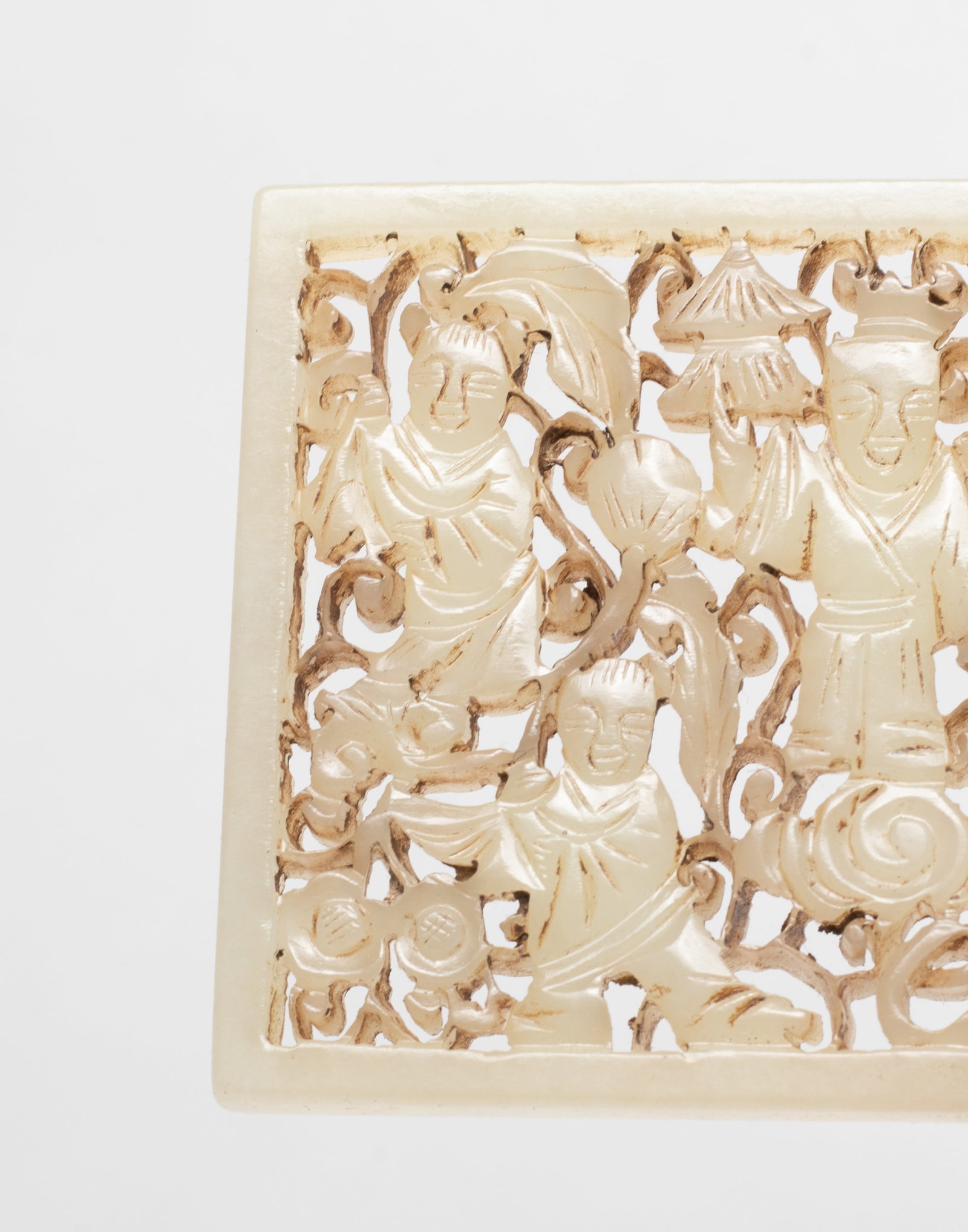 Chinese Export Jade/ Stone Plaque - 5