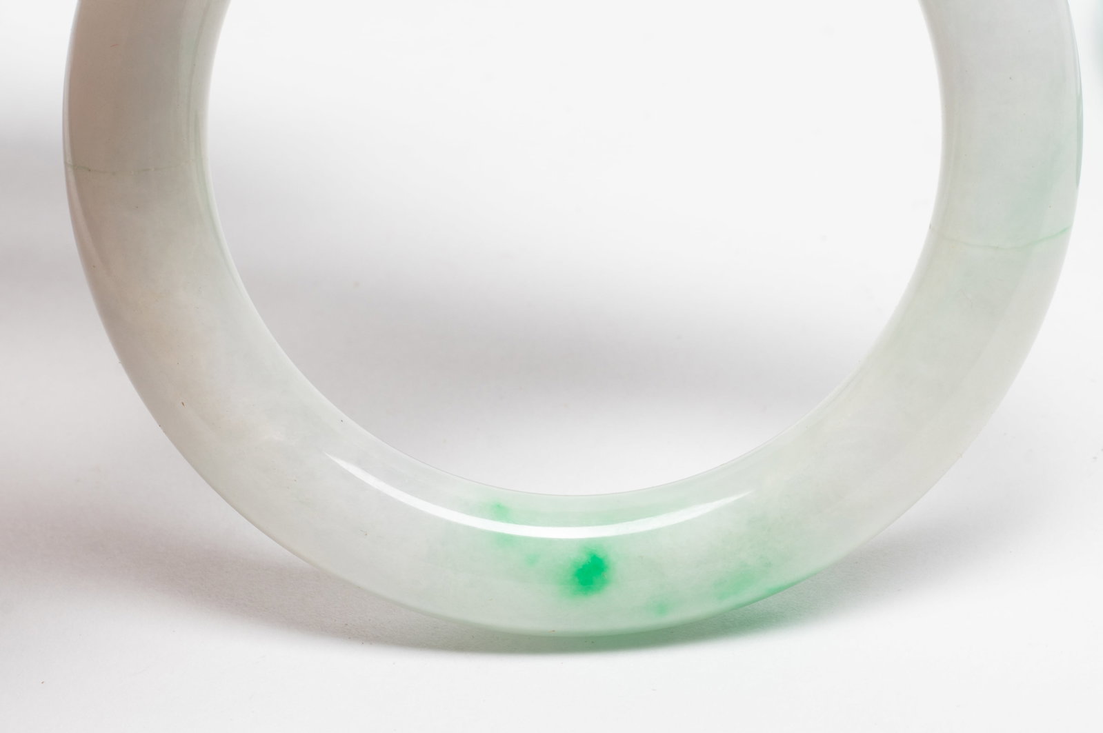 Two Chinese Colored Stone Bangles - 4