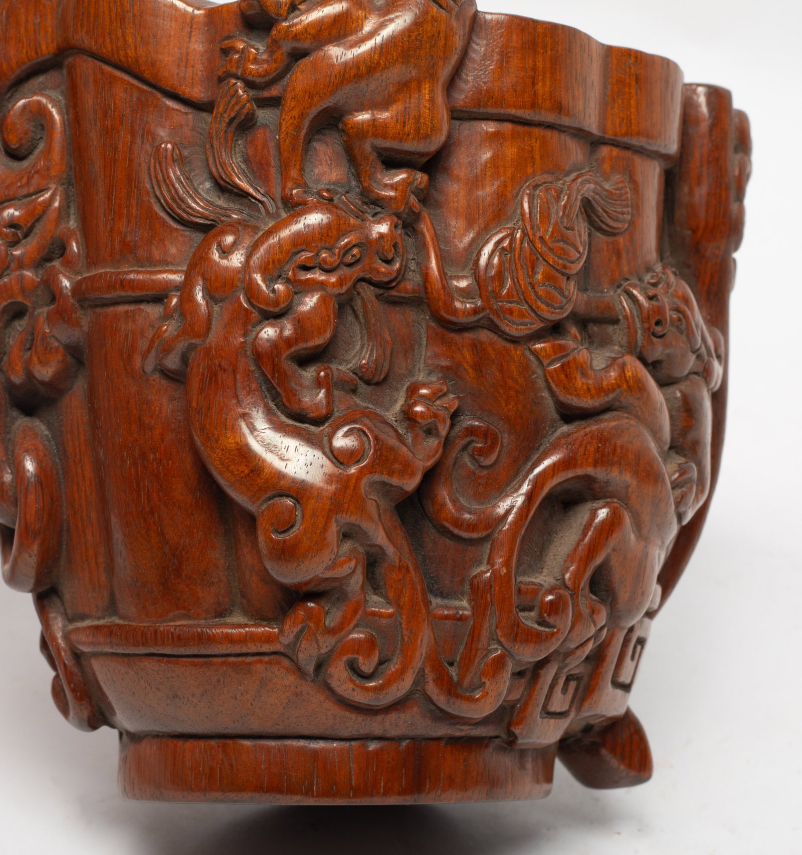 Chinese Boxwood Libation Cup - 5