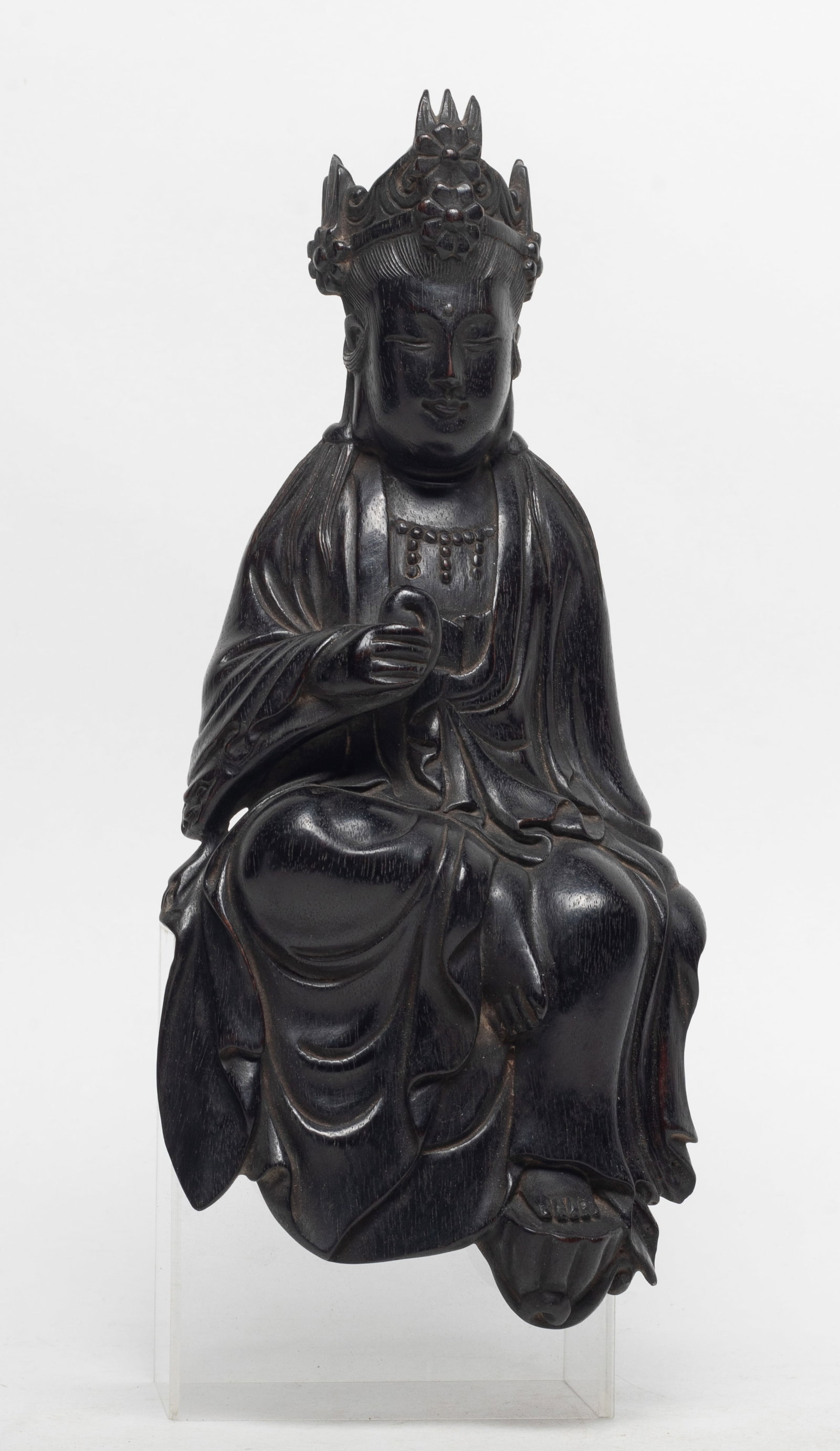 Chinese Zitan Wood Sculpture of Buddha (1 of 11)