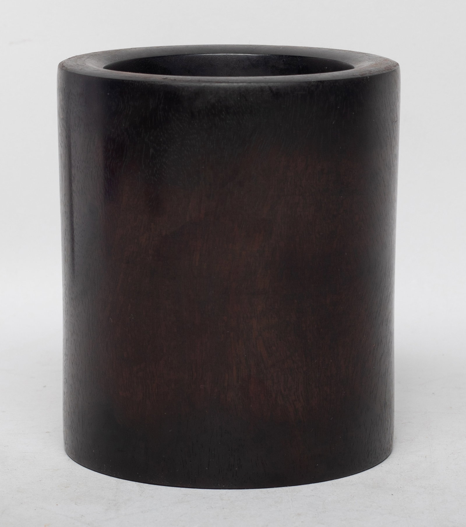 Estate Chinese Heavy Wood Brush Pot (1 of 12)