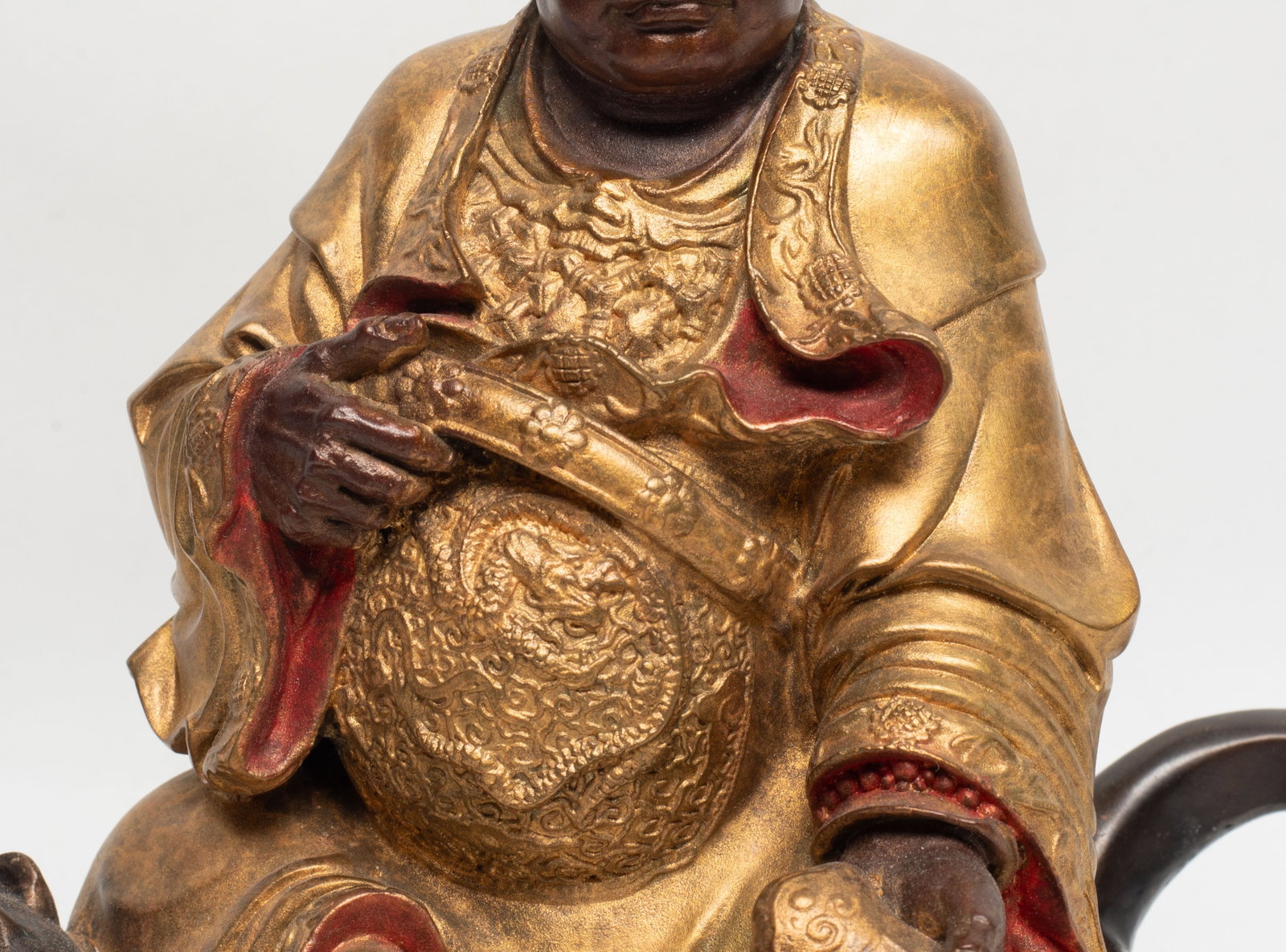 Unusual Chinese Export Bronze Buddha - 4