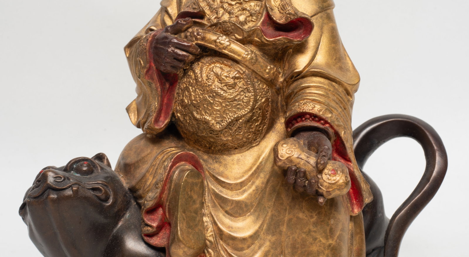 Unusual Chinese Export Bronze Buddha - 5