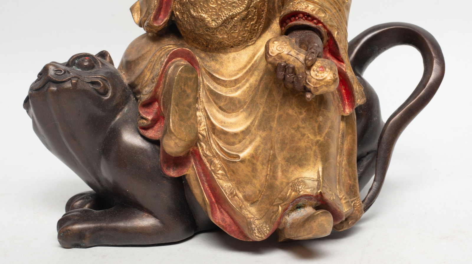 Unusual Chinese Export Bronze Buddha - 6