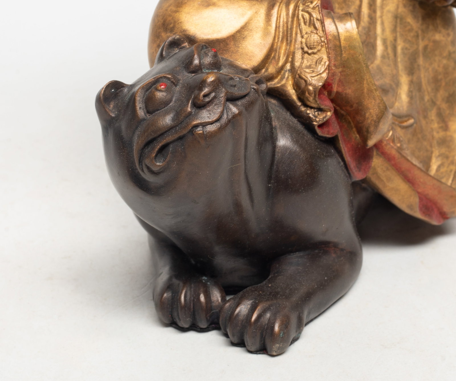 Unusual Chinese Export Bronze Buddha - 7